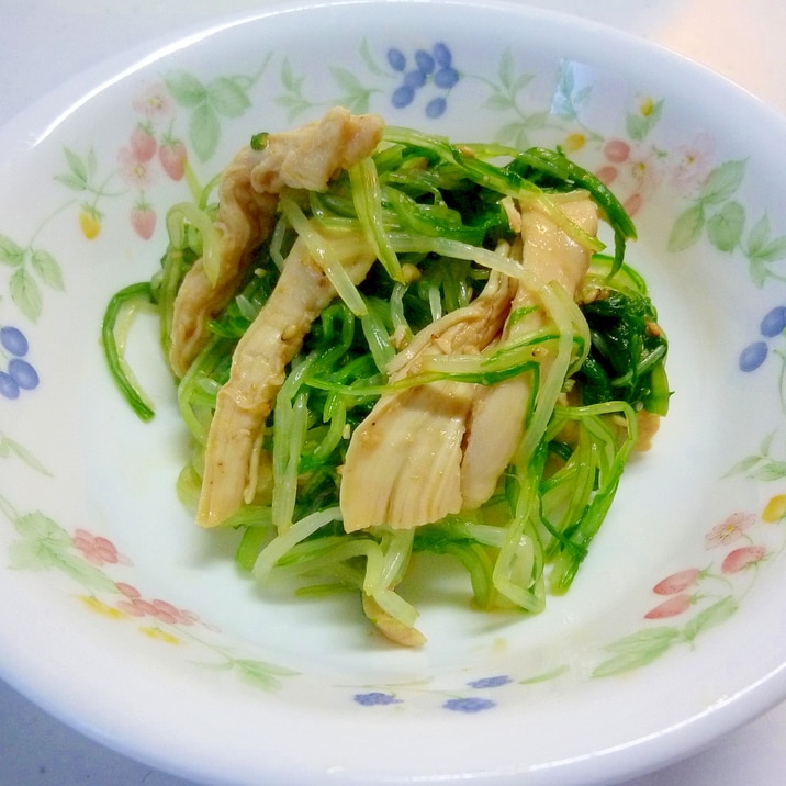 ☆鶏肉と水菜のごま和え☆